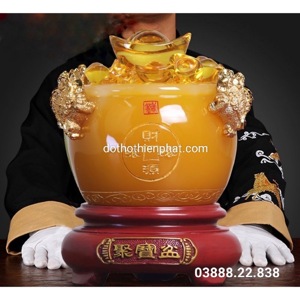 Bát tụ bảo ngọc chiêu tài chiêu lộc nhiều kích thước hàng cao cấp