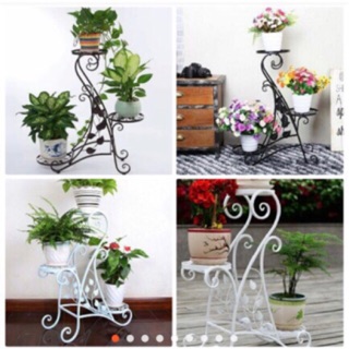 Kệ giá sắt để chậu hoa 3 tầng