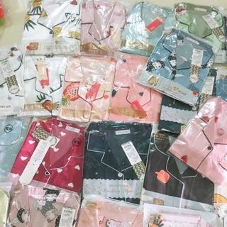 Bộ ngủ nữ dài ngắn lụa satin.