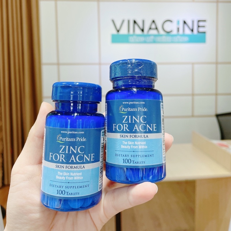 VIÊN UỐNG KẼM NGỪA MỤN ZINC FOR ANCE PURITAN'S PRIDE