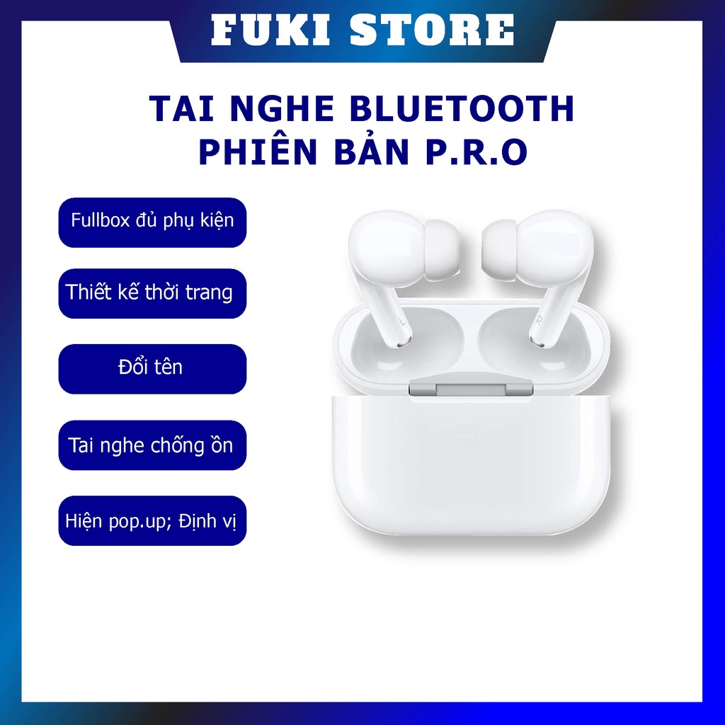 Tai nghe bluetooth không dây Phiên bản P.R.O/ Chống ồn / Cảm biến đa điểm / Định vị / Đổi tên