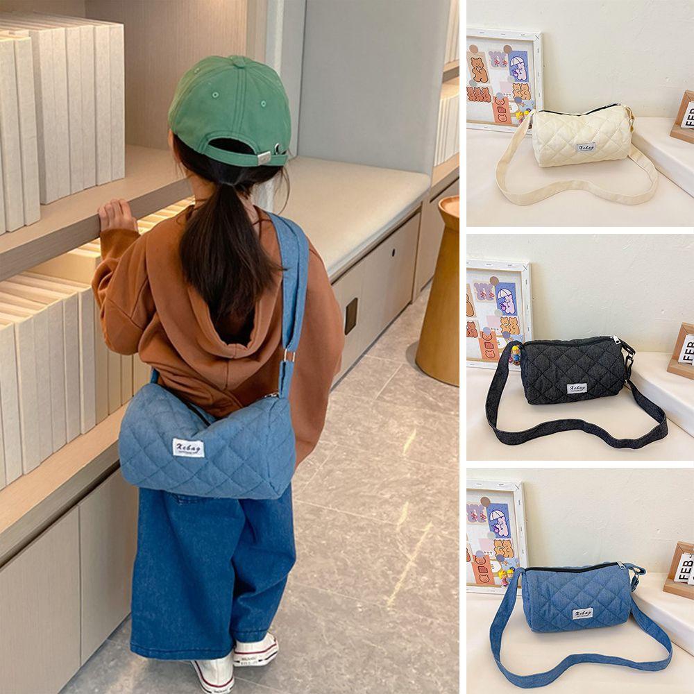 MIHAN1 Túi Xách Canvas Kiểu Dáng Đơn Giản Thời Trang Cho Bé