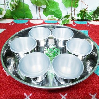 Khuôn bánh flan inox 304 (20khuon + 25 nắp nhựa đẹp)