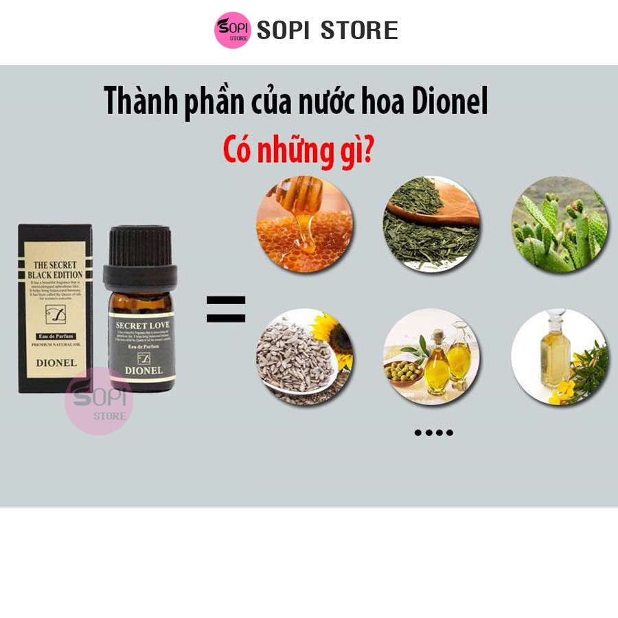 Nước hoa vùng kín Dionel secret love Hàn Quốc 5ml- Sopi Store
