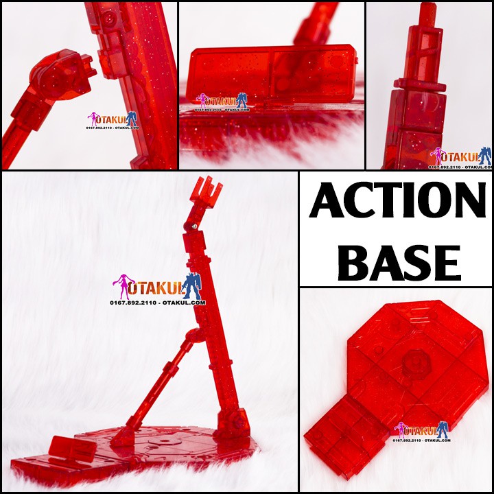 Action Base Cho Gunpla - Đỏ Trong Suốt