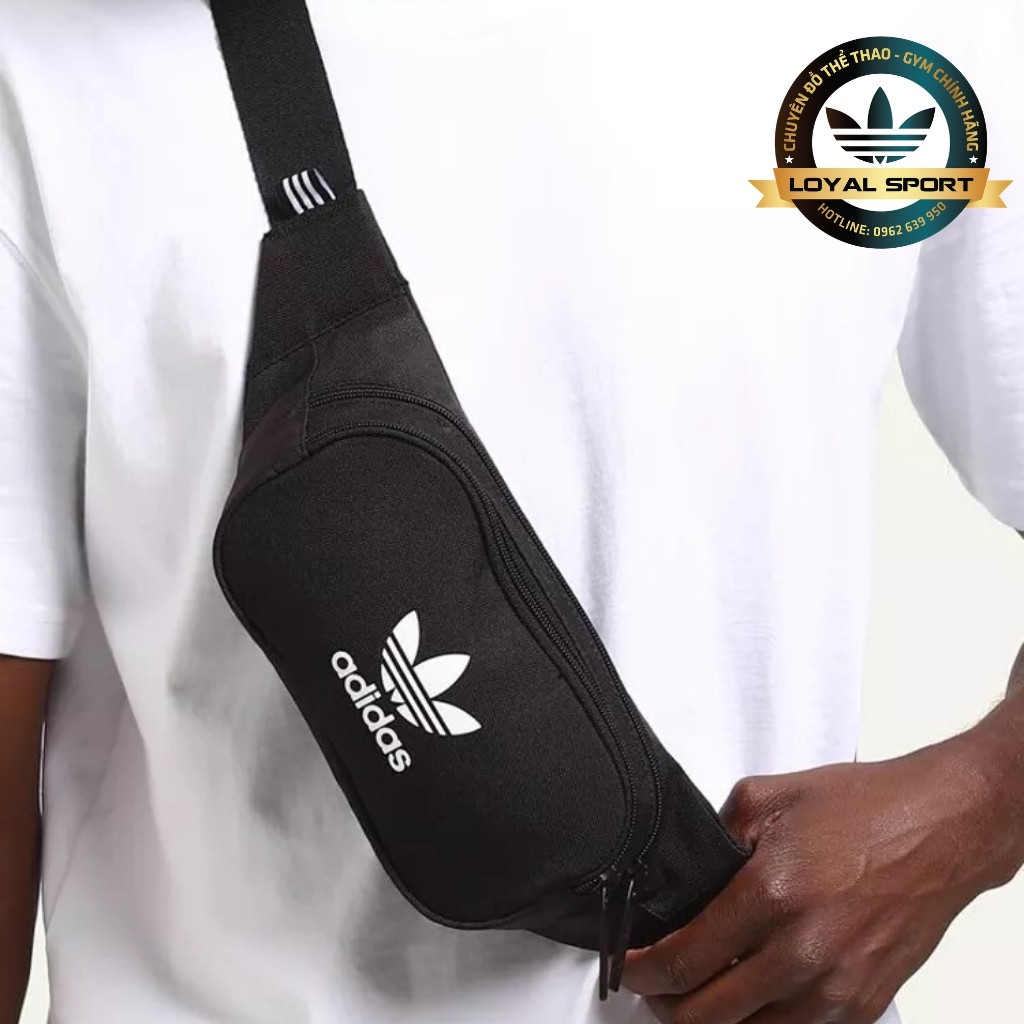 Túi Bao Tử - Full Tag Code - Chất Cotton Màu Đen - Logo Trắng Truyền Thống - Dễ Phối Đồ ❤️FREESHIP❤️ | BigBuy360 - bigbuy360.vn