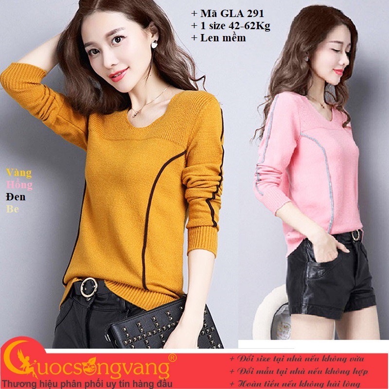 Áo len nữ kiểu dài tay áo len kiểu đẹp mã GLA291 Cuocsongvang | WebRaoVat - webraovat.net.vn