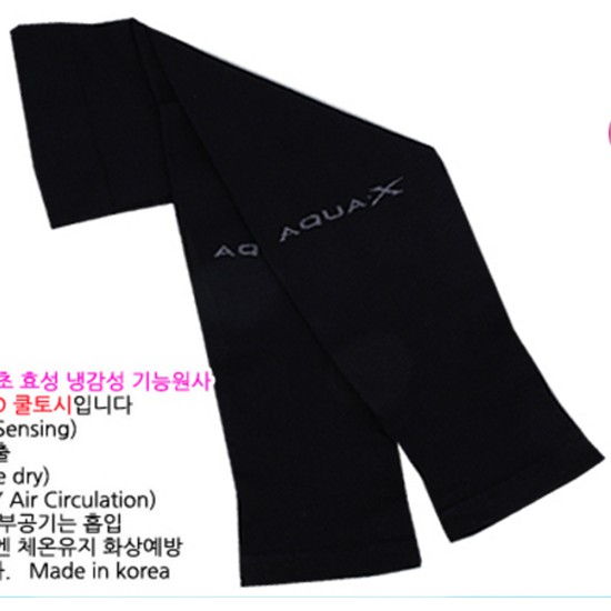 Ống Tay Chống Nắng AquaX Chính Hãng Hàn Quốc - Màu Đen/Black