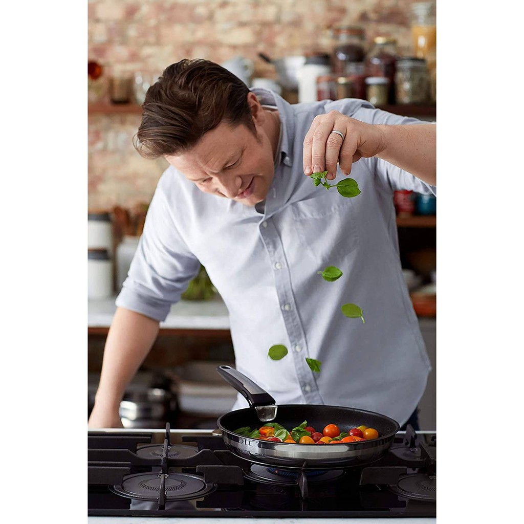 Set 2 chảo Tefal Ingenio dòng Jamie Oliver thân inox chung tay cầm  - TÀI TRANG HÀNG ĐỨC