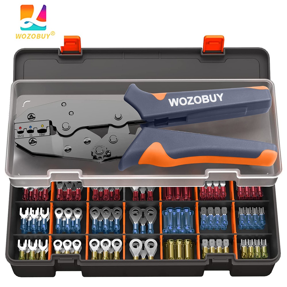 Kìm tuốt dây và hộp đầu nối WOZOBUY SN-02C cách điện đa năng tiện lợi
