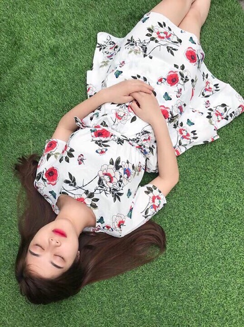 Váy maxi hoa tầng | BigBuy360 - bigbuy360.vn