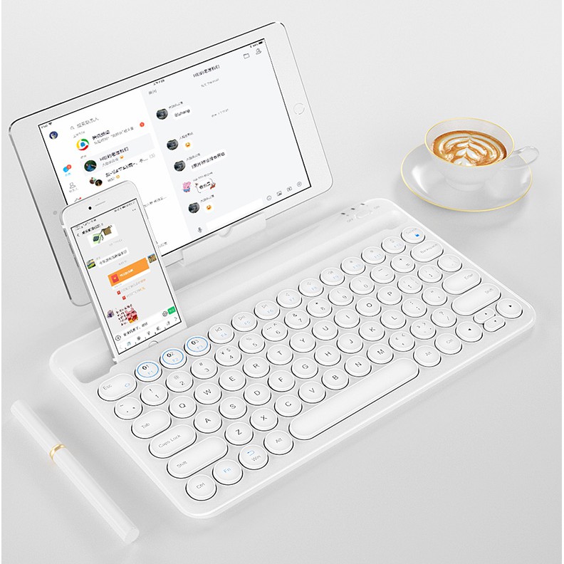 Bàn phím bluetooth keyboard cho tablet máy tính bảng (hỗ trợ kết nối nhiều máy)