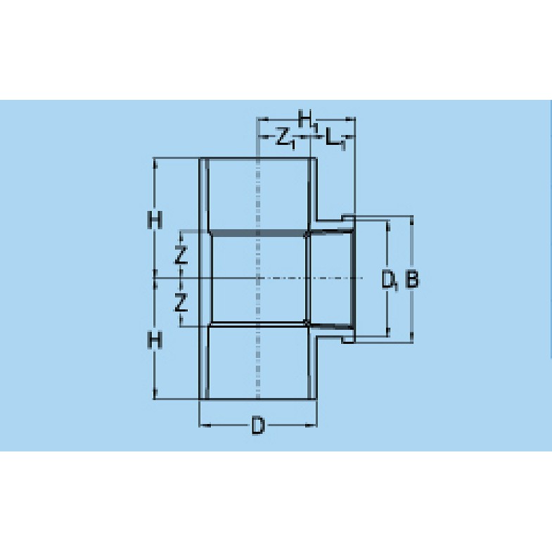 Tê Ren trong 21/27 nhựa PVC Bình Minh (loại dày)