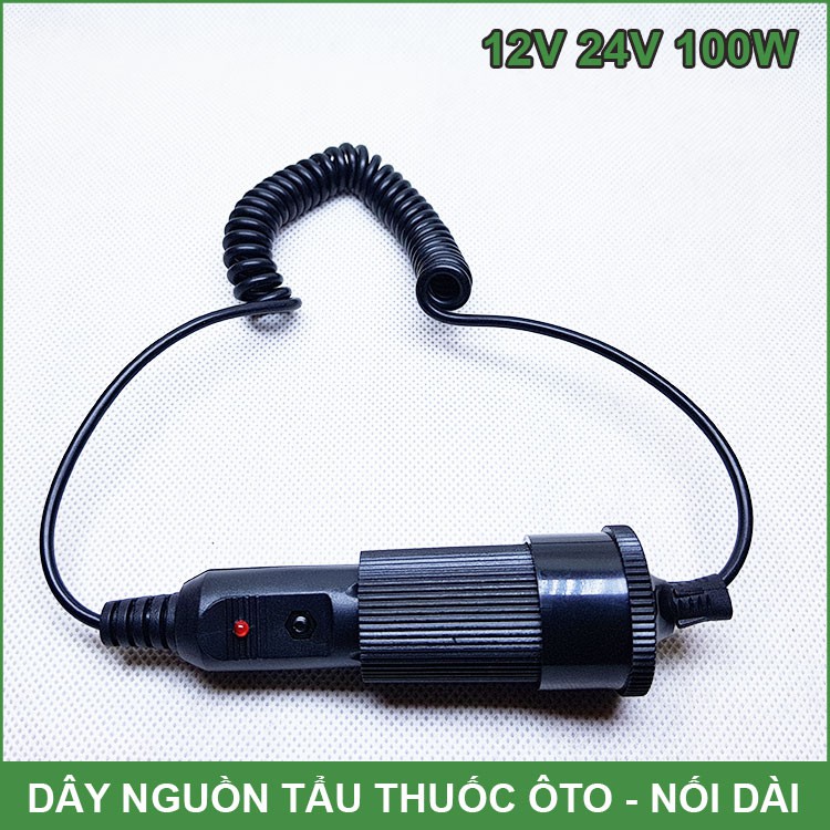 Dây Ổ Cắm Nguồn Điện Trên Ô Tô – Nối Dài 12V 24V 100W | BigBuy360 - bigbuy360.vn