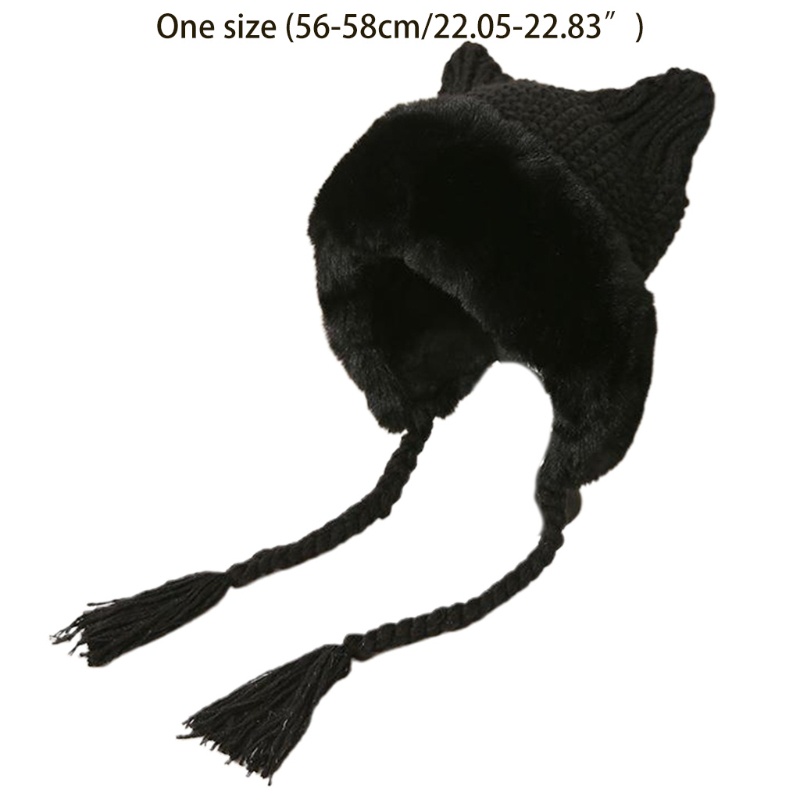 Mũ Bomber Tai Mèo Lông Xù Giữ Ấm Dành Cho Lễ Hội Hol