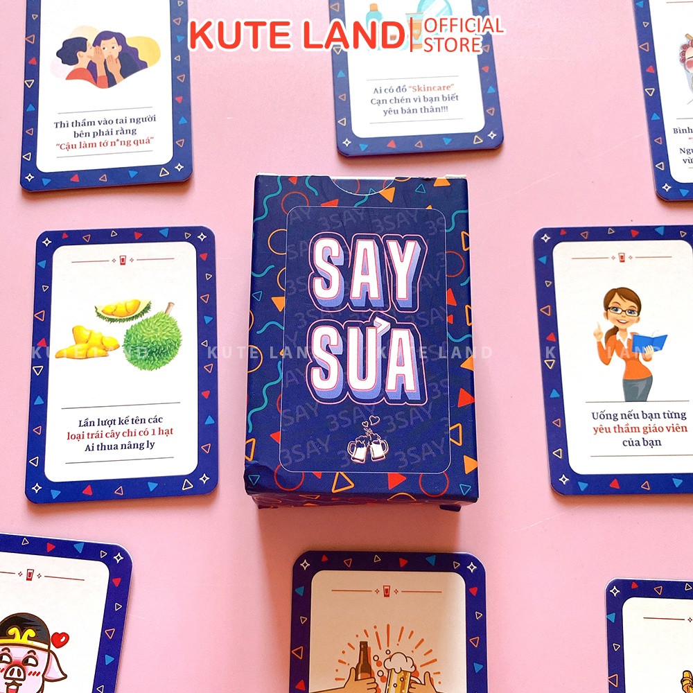 Bộ Bài Drinking Game Say Sưa 78 Lá Bài Trò Chơi Giải Trí Cùng Đám Bạn Trên Bàn Tiệc Vui Nhộn TB-SSUARE