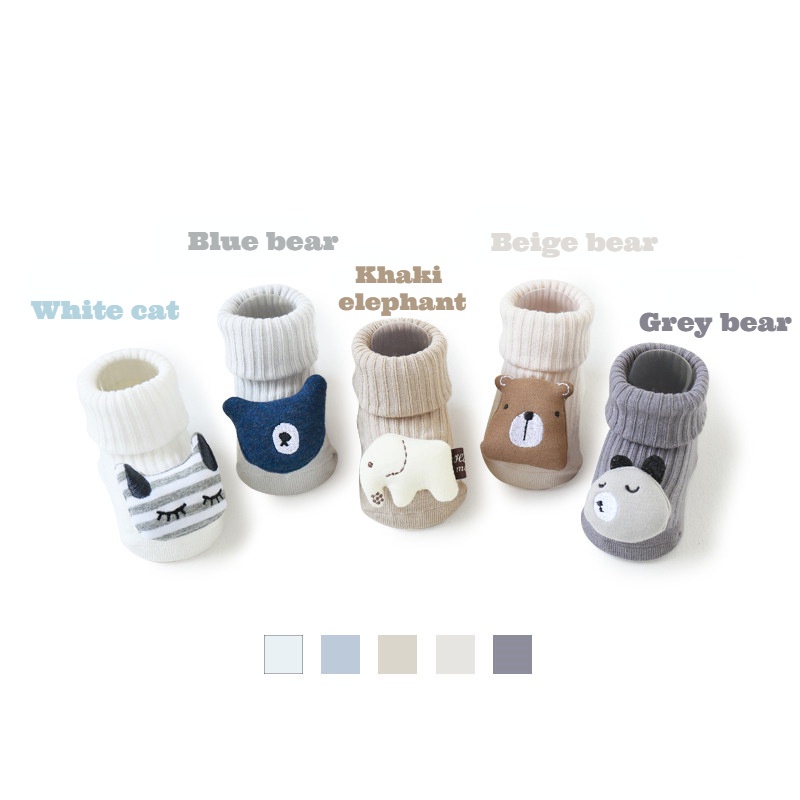 Tất em bé Tất cotton Dài Ấm Áp Xinh Xắn Cho Bé 0-6 Tuổi
