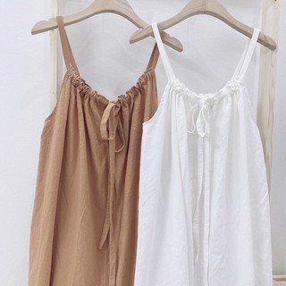 Váy 2 dây cotton thô