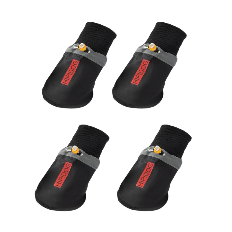 Set 4 Giày Chống Trượt Chống Thấm Nước Cho Thú Cưng