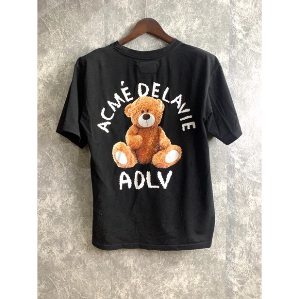 Áo Phông Nam Nữ ADLV Gấu Tay lỡ Áo Thun Nam Nữ ADLV