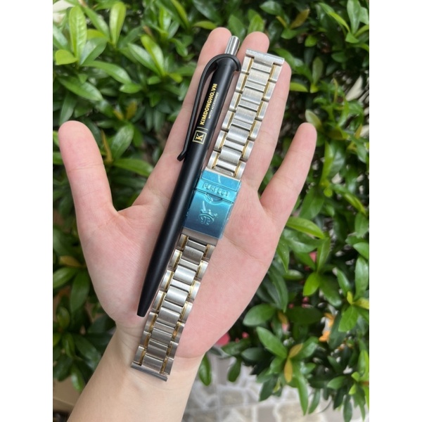 Dây Đeo Đồng Hồ Bằng Thép Không Gỉ Size 20 Chỉ Vàng - 002