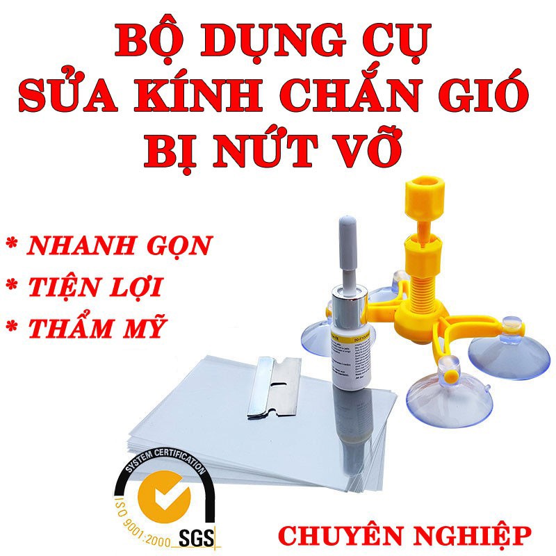 Chất lỏng sửa chữa  vết nứt kính ô tô WINDSHIED REPAIR KIT kính chắn gió phía trước công cụ sửa chữa kính nứt vỡ