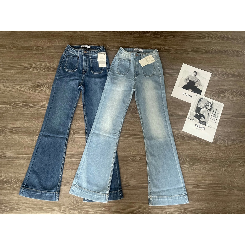 Quần Jean Ống Loe Túi Trước Sofm Wear