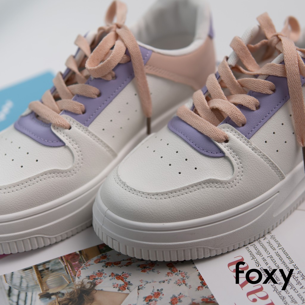 Giày Sneaker Nữ FOXY Dáng AF1 Phong Cách Ulzzang Hàn Quốc - FOX006