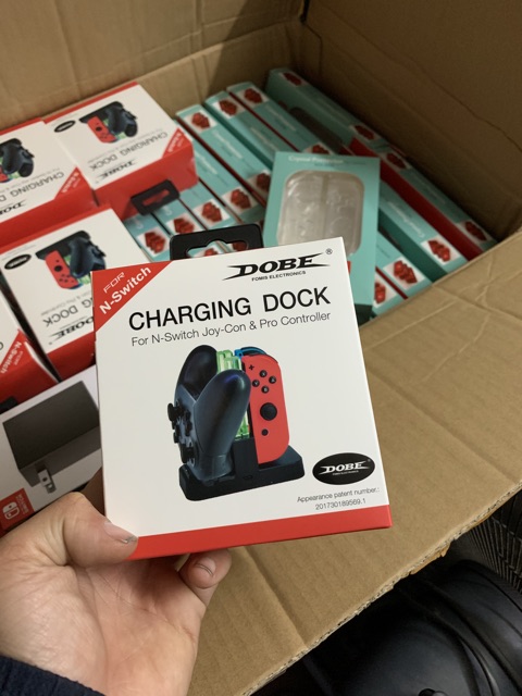 Dock sạc dobe cho tay joycon, pro Nintendo Switch