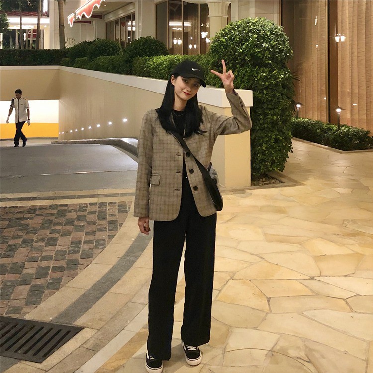 [SẴN] Áo Blazer caro 3 cúc (C39)