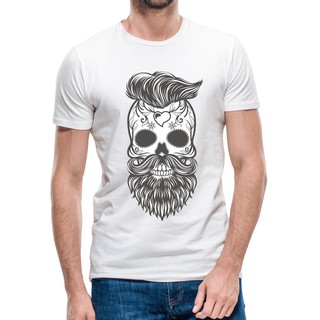 Áo thun in hình Skull barber