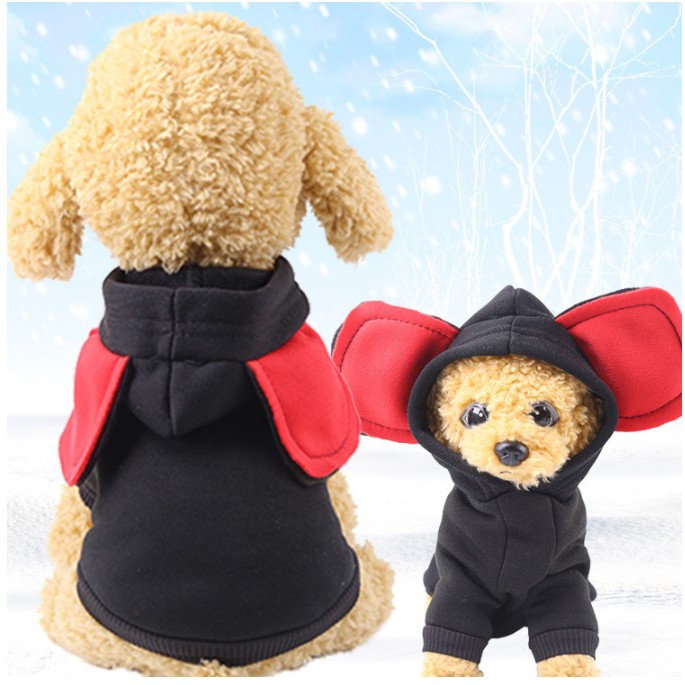 Quần Áo Thú Cưng, Áo Cho Chó Mèo, Hình tai chuột mickey, đủ size xs - xxl, A7