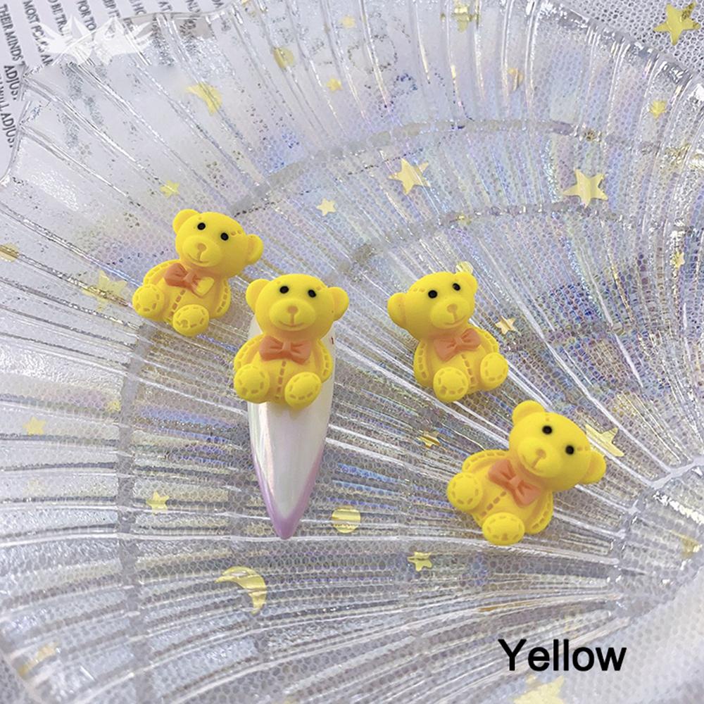 CLEOES 3D Nail Art Decorations Lovely DIY Jewelry Resin Bear Manicure Designs