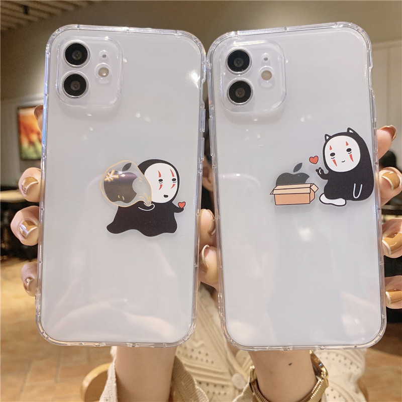 Ốp Điện Thoại In Hình Vô Diện Miyazaki Cho Iphone 12 I11 Pro Max Se2 Xr