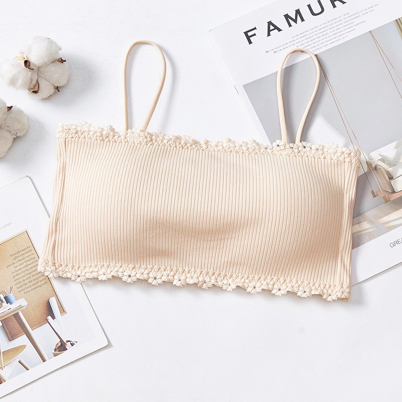 Áo Lót Nữ ❤️FREESHIP❤️ Áo bra gân tăm viên ren nâng ngực sexy điệu đà mẫu Bra 001 | BigBuy360 - bigbuy360.vn