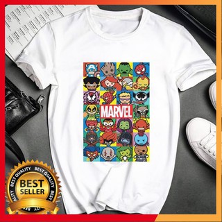 Áo thun unisex marvel chibi siêu cute vải dày mịn