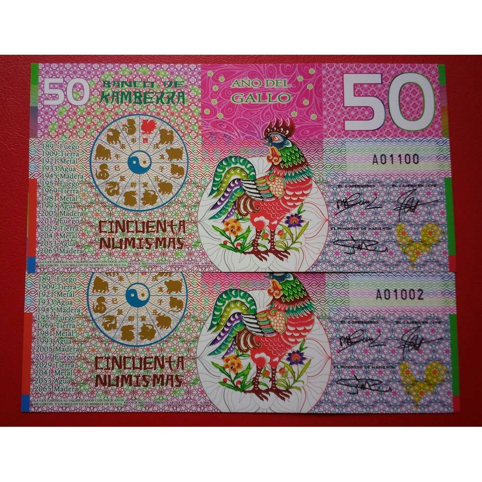 Tiền Con Gà Úc Kỉ Niệm 50 Numismas 2017