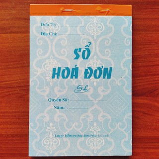 Combo 10 cuốn Hóa đơn 2 liên 30 bộ 13x19 (60 tờ)