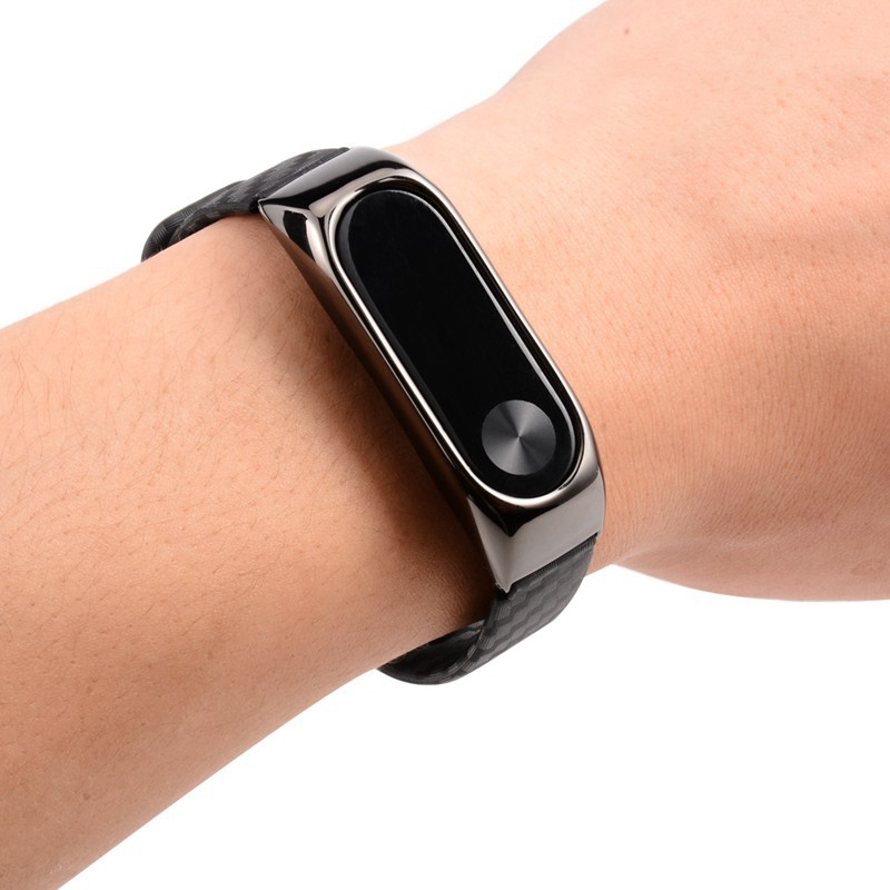 Dây đeo đồng thay thế bằng silicone cho for Xiaomi Mi Band 2