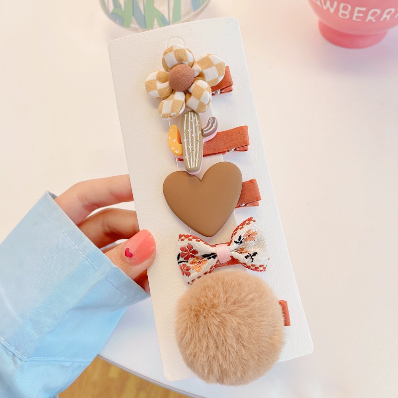 Bộ Kẹp Tóc Mái Và Kẹp Tóc Cỡ Nhỏ Dễ Thương Cho Bé