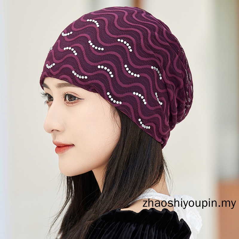 Mũ Lưới Cotton Mềm Mại Đính Đá Thoáng Khí Phong Cách Hip Hop Cho Nam Và Nữ