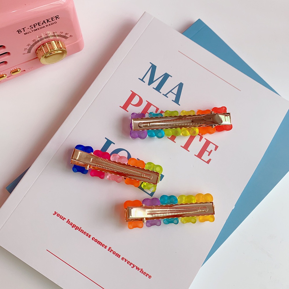 Kẹp Tóc Màu Sắc Kẹo Ngọt Xinh Xắn Cho Bé Gái