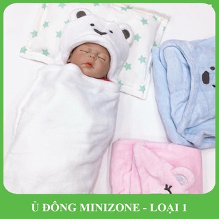 Ủ sơ sinh có mũ minizone | ủ mùa đông | hàng chuẩn loại 1 | không xù lông | không có bụi bông