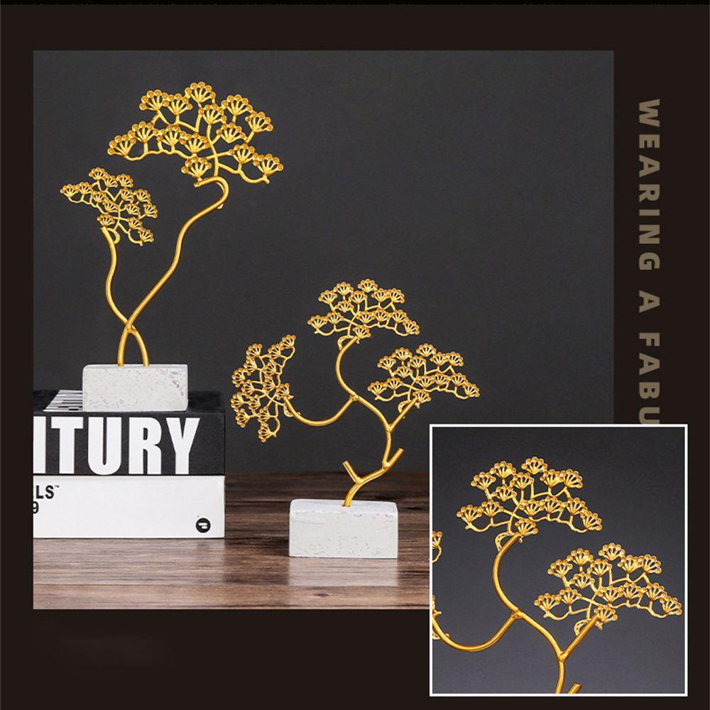 WTTLE Đồ trang trí Cây Thông Vàng Nghệ Thuật Dùng Trang Trí Bàn