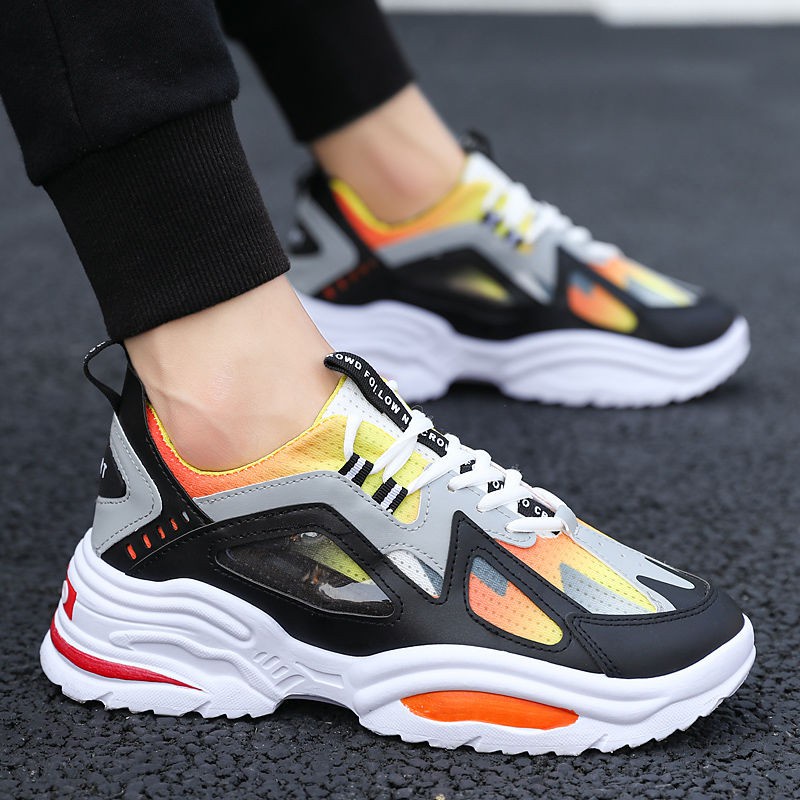 Giày Thể Thao Tăng Chiều Cao 5cm Thoáng Khí Thời Trang Cho Nam