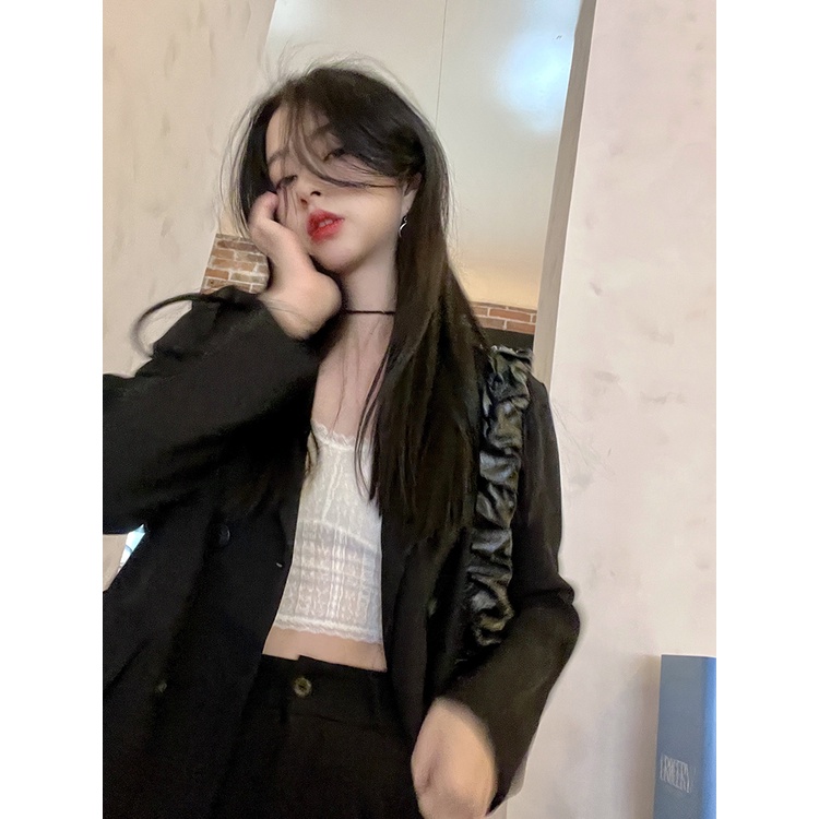 Áo khoác vest blazer nữ Form rộng dáng dài 2 lớp Thiết kế Hàn Quốc Blazer tay dài nữ đẹp Thời trang Cao cấp | BigBuy360 - bigbuy360.vn