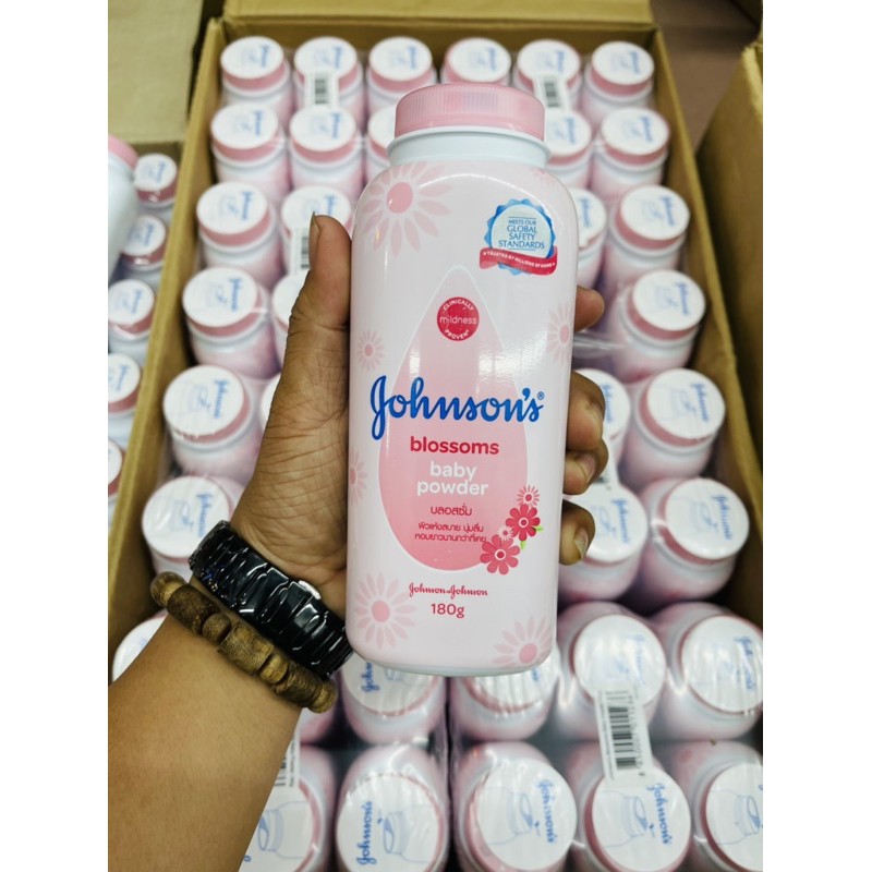 Phấn rôm Johnson Thái Blossom hồng 180g 380g