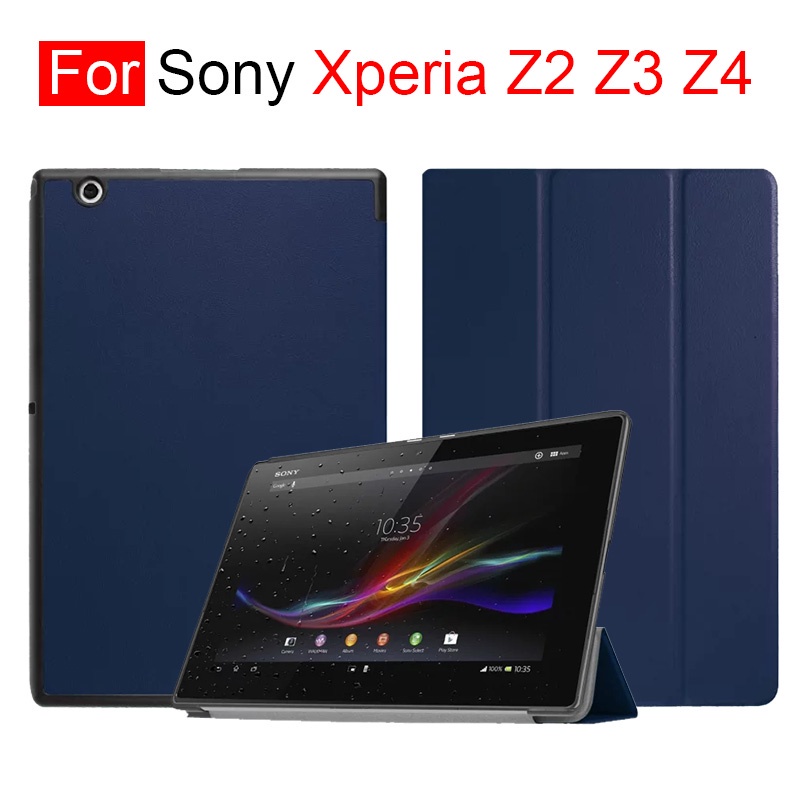 Ốp máy tính bảng bằng da PU có thể điều chỉnh cho Sony Xperia Z2 10.1inch Z3 8.0inch Z4