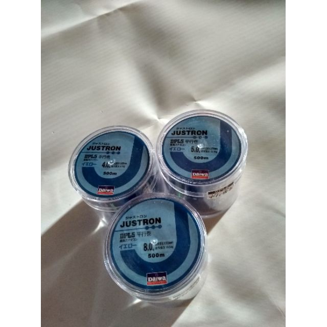 Cước câu Daiwa 500m,Cước Câu Cá Siêu Bền Daiwa Justron Dài 500m -giá rẻ-