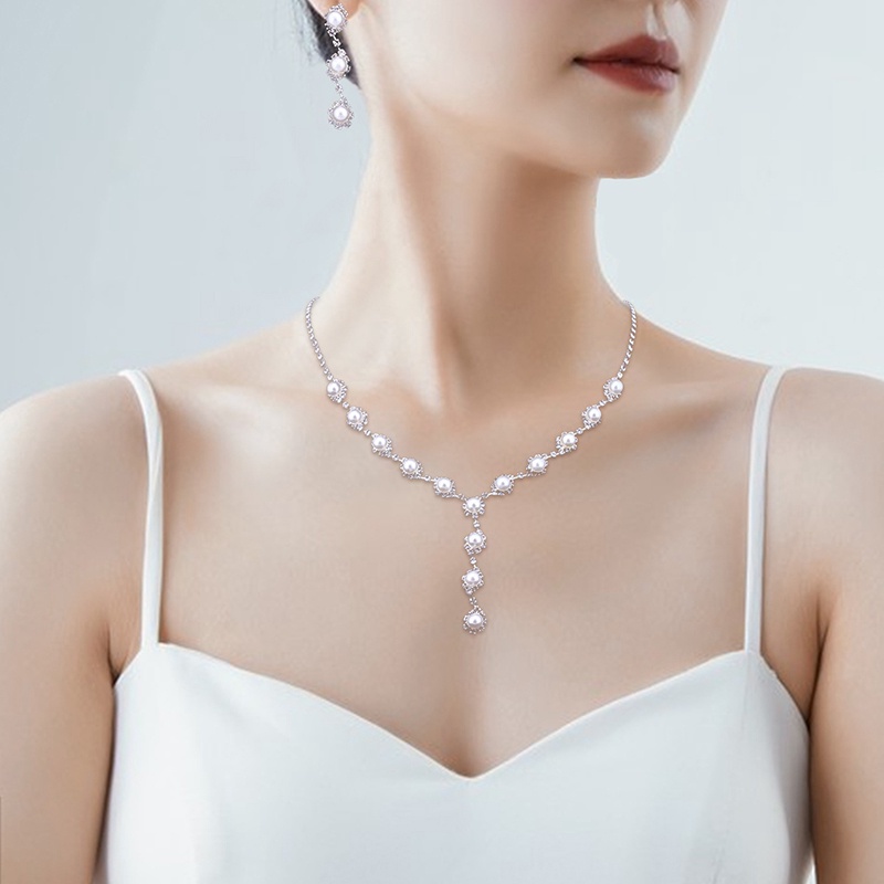 Bộ Trang Sức Đính Đá Sang Trọng Dành Cho Nữ